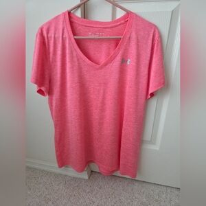 Under Armour Heatgear Loose V-Neck Tee Womens Size XL